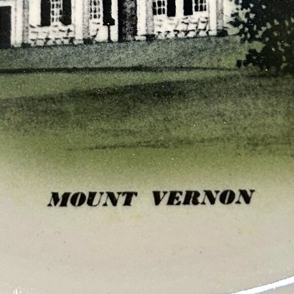 Mount Vernon Virginia Hand Colored Ceramic Collectible Souvenir Plate 10 inches - Picture 6 of 8